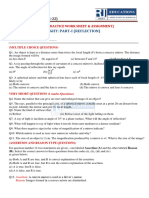 Worksheet Light (Reflection) C-X