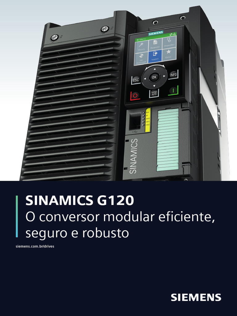 Conversor SINAMICS G120: Eficiente e Modular | PDF | Automação | Engenharia