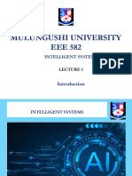 EEE 582 Intelligent Systems - Lecture 1 - MU - 2024 - S2-1