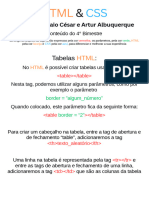 Conteúdo HTML & CSS