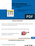 Gestión de Empresas: Unidad IV: Desarrollo de Planes de Seguridad y Salud Ocupacional