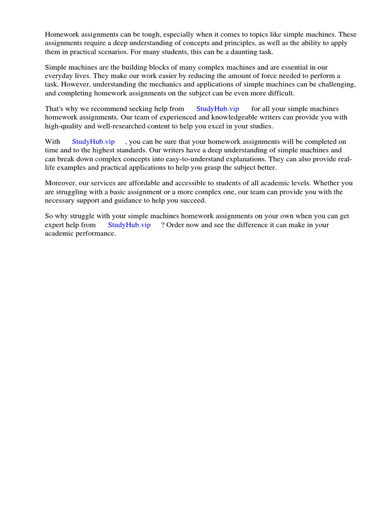 Simple Machines Homework Help | PDF | Machines | Safari (Web Browser)