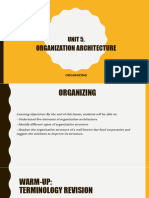 Chapter 3 Unit 5 - Organization Architecture