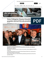Peter Pellegrini - Russia-Friendly Populist Elected Slovak President