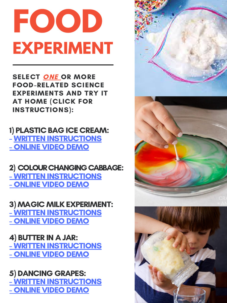 Fun Food Science Experiments at Home | PDF