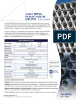 ASTM D1785/D2665 SCH. 40 PVC Pressure/Dwv Pipe & Astm D1785 Sch. 80 PVC Pressure Pipe
