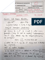 Transform Calculus - KG Class Note