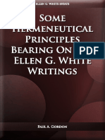 Princípios Hermenêuticos Relacionados Com Os Escritos de Egw