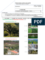 Teste de Geografia Adaptado 1º Bim 2024 6º Ano