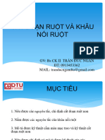 CẮT ĐOẠN RUỘT VÀ KHÂU NỐI RUỘT