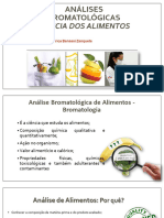 Aula 01 - Introdução À Análise de Alimentos