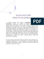 La Evaluacion Institucional PDF