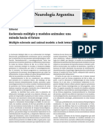 Neurología Argentina: Esclerosis Múltiple y Modelos Animales: Una Mirada Hacia El Futuro