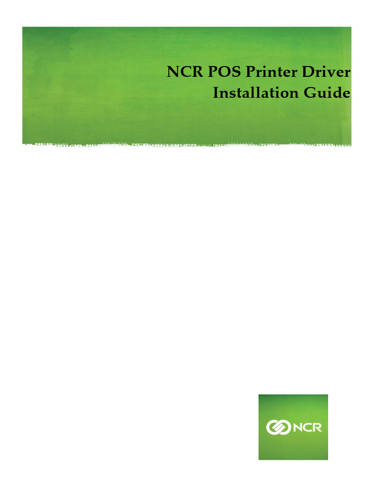 NCR POS Printer Driver Setup Guide | PDF | Ip Address | Windows Registry