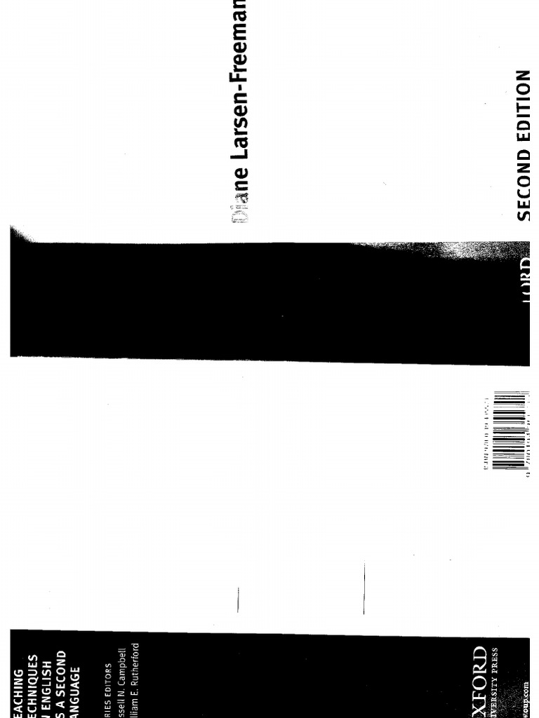 Larsen freeman diane techniques and principles in language teaching pdf