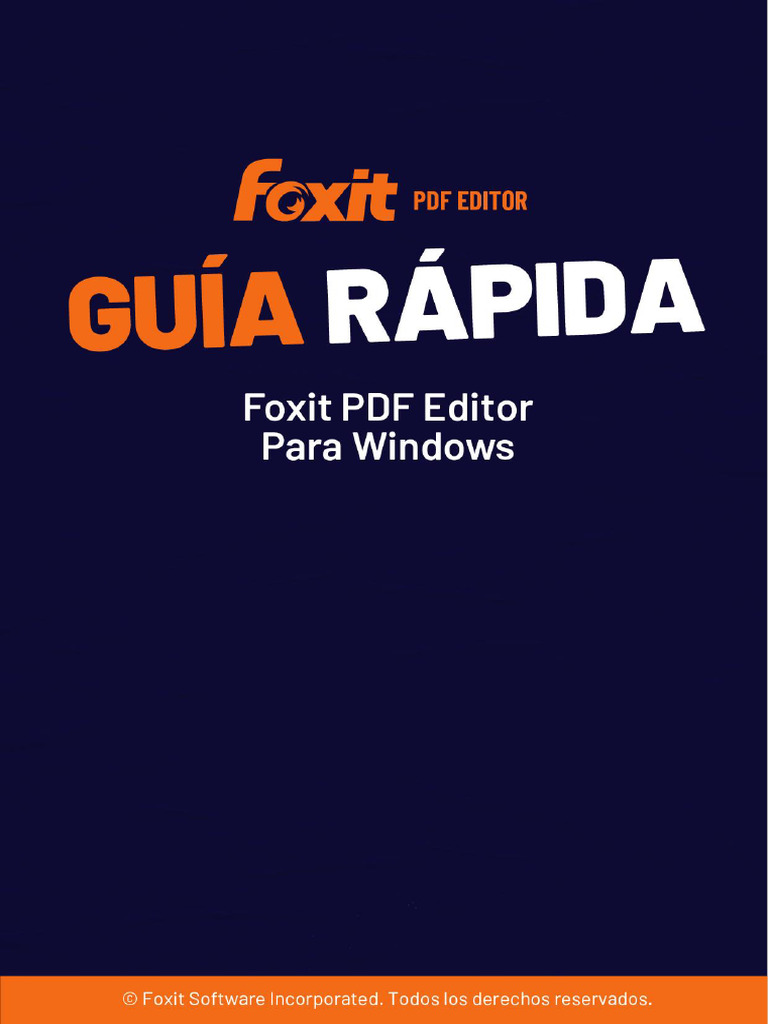 Foxit PDF Editor Quick Guide12.0.0 | PDF | Archivo de computadora ...