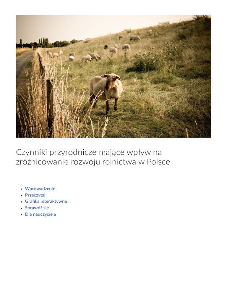 Czynniki Przyrodnicze I Pozaprzyrodnicze Rozwoju Rolnictwa Czynniki Przyrodnicze Majace Wplyw Na Zroznicowanie Rozwoju Rolnictwa W