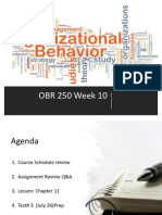 Org Behaviour - Week 10 Chapter 11