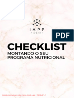 Questionrios Checklist Montandooseuprogramanutricional