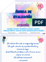 Rubricas de Evaluación - Atención y Percepción