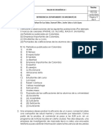 Taller 1 Tablas de Frecuencia Universidad Del Atlantico Variables Cualitativas y Cuantitativas Discreta