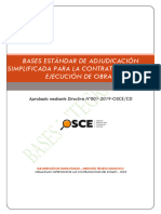 Bases Estándar de Adjudicación Simplificada para La Contratación de La Ejecución de Obras