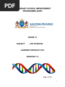 Life Sciences Ssip Learner Booklet Sessions 1-8-2023
