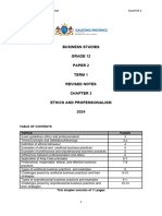 TEACHERS COPY 2020 REVISED BUSINESS STUDIES GRADE 12 NOTES ON ETHICS - PROFESSIONALISM - Edited