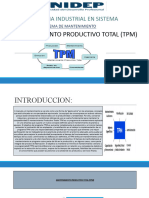 Ingenieria Industrial en Sistema: Mantenimiento Productivo Total (TPM)