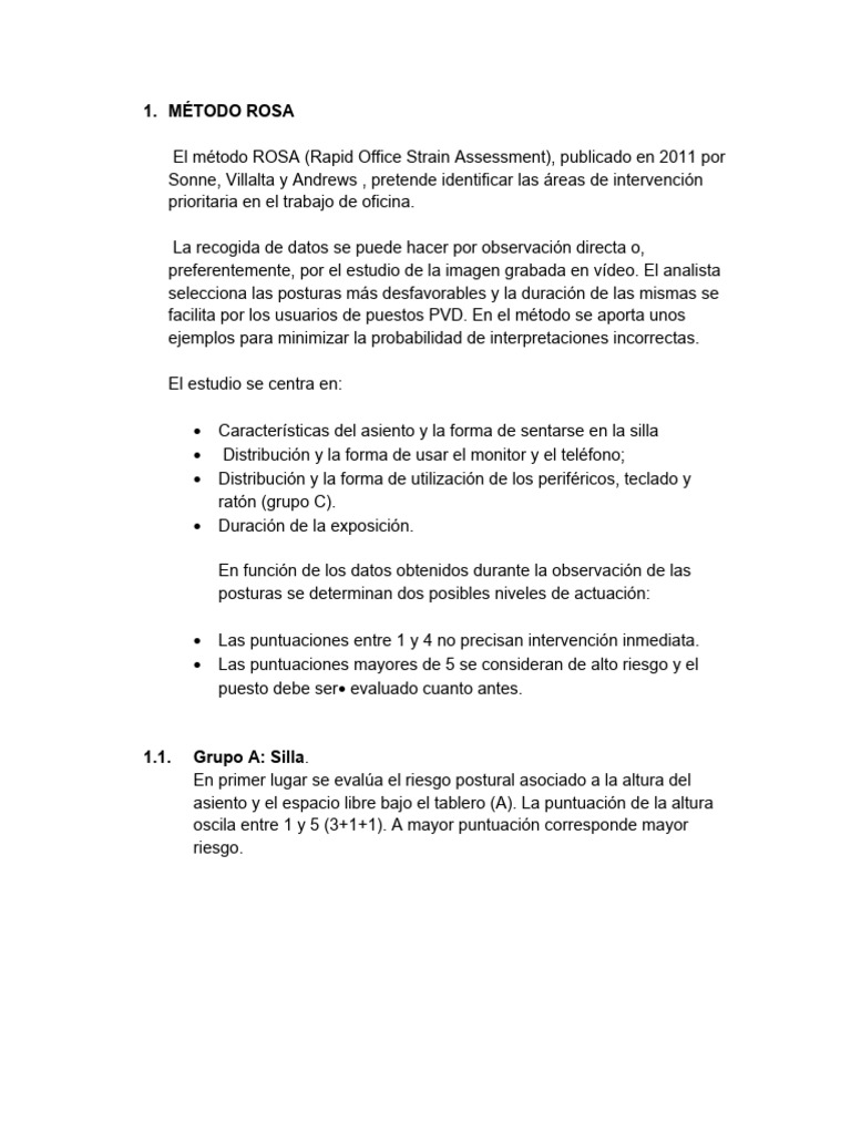 Metodo ROSA | Descargar gratis PDF | Informática