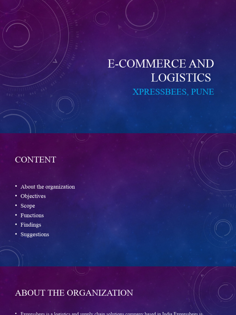 E-Commerce Logistics Insights: Expressbees | PDF | Logistics | E Commerce