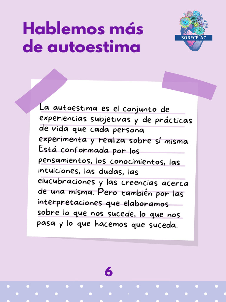 Reflexionando sobre la Autoestima y Emociones | PDF | Las emociones ...