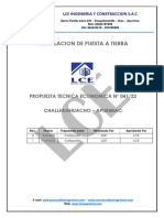 PSTA TECNICA 041-2022 - Instalacion de Puesta A Tierra Rev 1