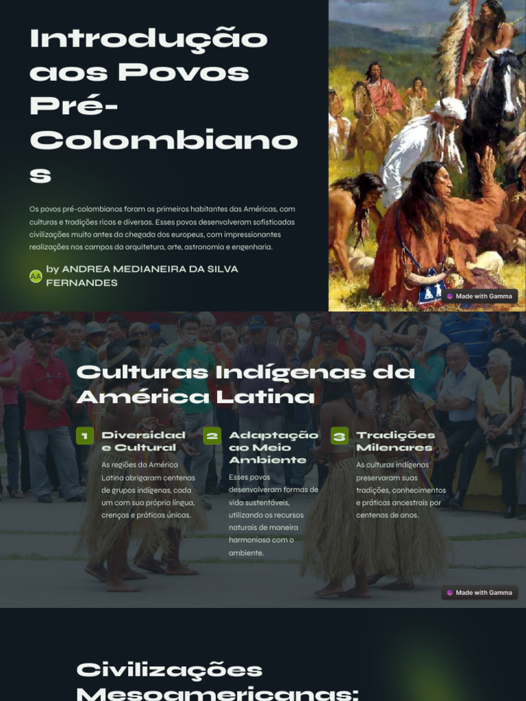 Povos Pré-Colombianos: Culturas e Legado | PDF | Era Pré-colombiana ...