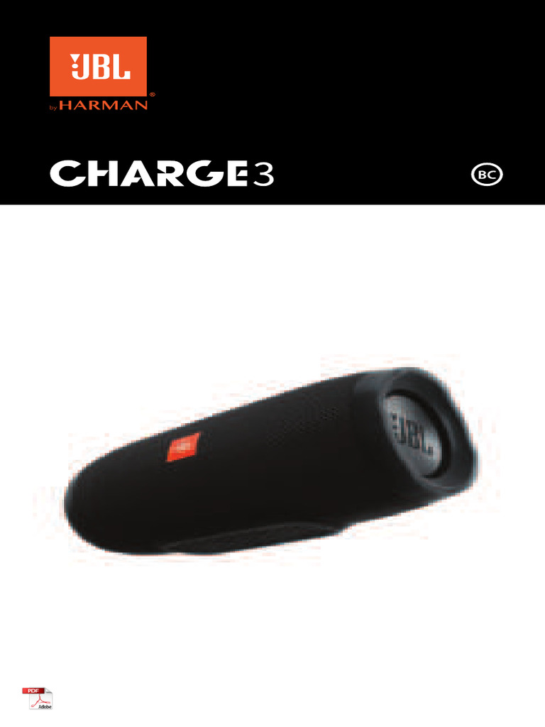 JBL Charge 3 Manual PDF