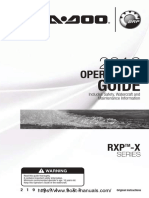 Sea Doo RXP X Series Operator's Manual