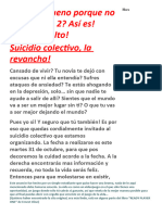 Anuncio Suicidio Colectivo (Es Un Cartel de Broma)