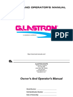 Glastron Boat Owner's Orerator's Manual