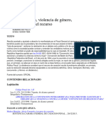 Trata de personas, violencia de género, inadmisibilidad del recurso