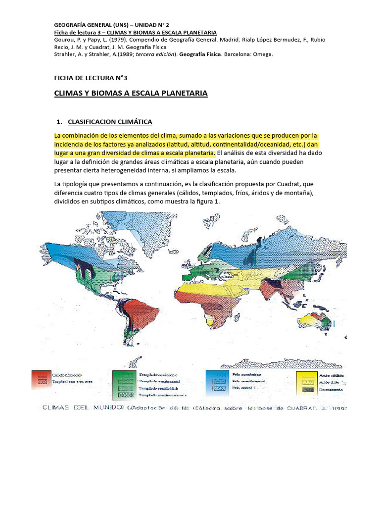 Climas y Biomas a Escala Planetaria | PDF | Clima | Clima templado