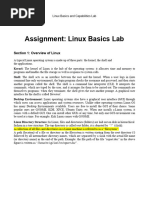 Linux Basic Guide and Assignment