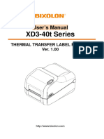 Manual XD3-40t User English V1