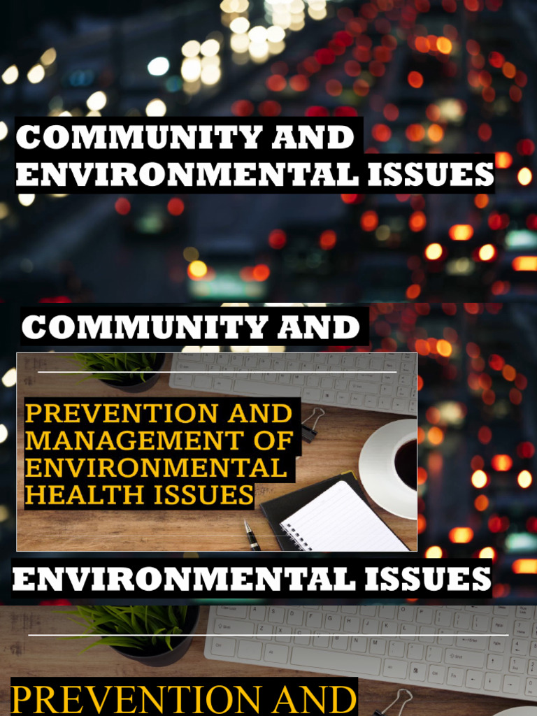 Prevention and Management of Environmental Health Issues 1 | PDF ...