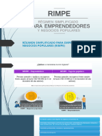 Régimen Simplificado para Emprendedores y Negocios Populares