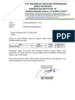 Surat Observasi SDN 272 SUKASARI