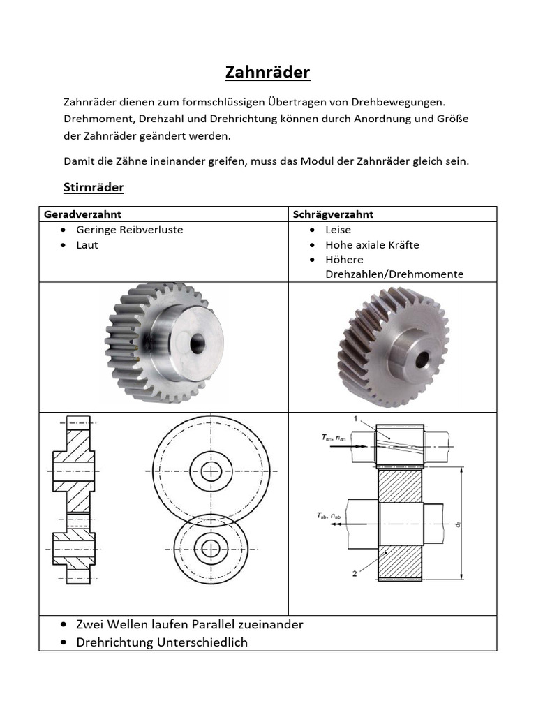 Zahnräder | PDF