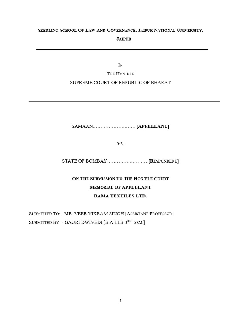 Supreme Court Case: Drishti's Justice | PDF | Police | Government