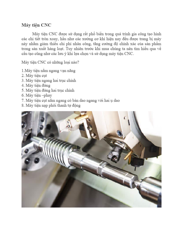 Máy tiện CNC+ may phay cnc | PDF