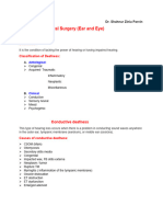 Deafness, Vertigo, Conjunctivitis, Stye, Chalazion, Refractive Error, Blepharitis, Ptosis, Hoeners Syndrome-2022