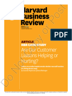 HBR Are Our Customer Liasons Hurting or Helping